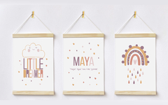 Conjunto 3 Flamulas - Significado do Nome Maya