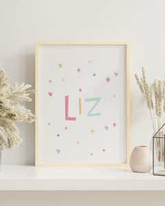 Quadro Infantil Personalizado - Liz