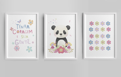 Quadro Infantil Personalizado - Tenha Coragem e Seja Gentil
