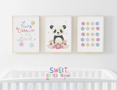 Quadro Infantil Personalizado - Tenha Coragem e Seja Gentil - comprar online