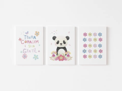 Placas Decorativas Personalizadas - Tenha Coragem e Seja Gentil