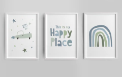 Quadro Infantil Personalizado - This Is My Happy Place 2 - comprar online