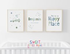 Conj. Quadro Infantil Personalizado - Benjamin