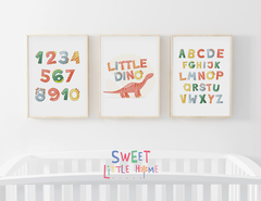 Conjunto Quadro Infantil Little Dino