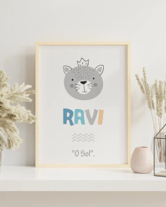 Quadro Personalizado Significado Do  Nome Ravi