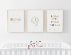 Quadro Infantil Personalizado - Safari do Arthur