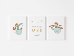 Placas Decorativas Personalizadas - O Pequeno Principe Arthur