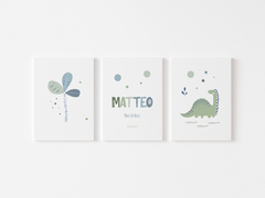 Placas Decorativas Personalizadas - Dinossauro Matteo