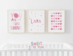 Quadro Infantil Personalizado - You Are My Sunshine Lara