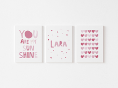 Placas Decorativas Personalizadas -  You Are My Sunshine Lara