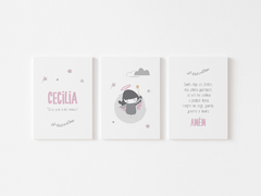Placas Decorativas Personalizadas - Oração Santo Anjo