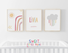 Conj. Quadro Infantil Personalizado - Livia
