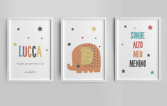 Conj. Quadro Infantil Personalizado - Lucca