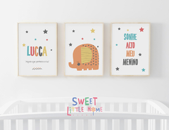 Conj. Quadro Infantil Personalizado - Lucca