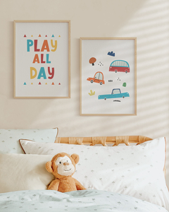 Conj. Quadro Infantil - Play All Day