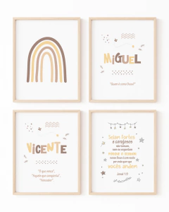 Conj Quadro Infantil - Irmãos Miguel e Vicente - comprar online