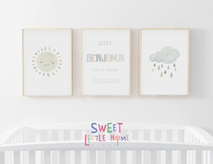 Conj Quadro Infantil Personalizado - Benjamin