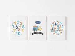 Placas Decorativas Personalizadas - Alfabeto e Numeral