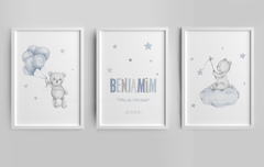 Quadro Infantil Personalizado - Ursinhos Benjamim na internet