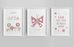 Conjunto Quadro Infantil Jardim da Luiza