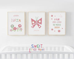 Conjunto Quadro Infantil Jardim da Luiza