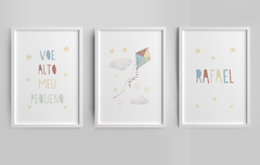 Conj. Quadro Infantil - Pipa Rafael