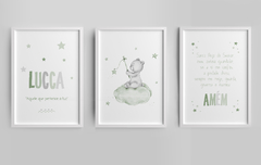 Quadros Decorativos Infantil - Ursinhos Lucca 