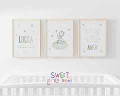 Quadros Decorativos Infantil - Ursinhos Lucca 