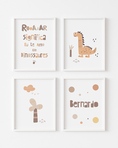 Quadros Decorativos Infantil Dinossauro Bernardo