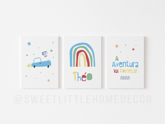 Placas Decorativas - A Aventura Vai Começar