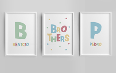 Quadros Para Quarto de Irmãos - Brothers