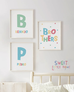 Quadros Para Quarto de Irmãos - Brothers