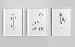 Quadro Infantil - Surf Life