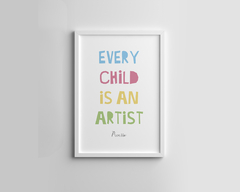 Quadro Infantil Every Child Is An Artist