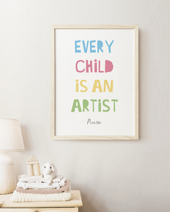 Quadro Infantil Every Child Is An Artist