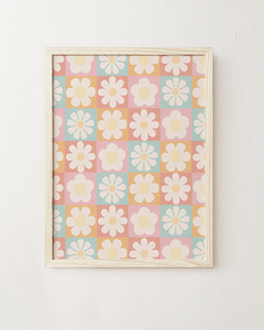 Quadro Infantil Flores Margarida