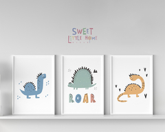 Quadro Infantil Dinossauro Roar
