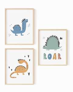 Quadro Infantil Dinossauro Roar