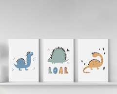 Placa Decorativa Dinossauro Roar