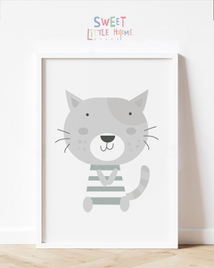 Quadro Infantil Gatinho