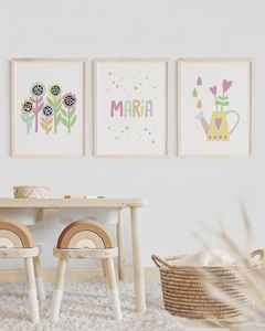 Conj Quadro Infantil Meu Jardim Maria