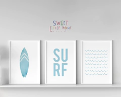Conjunto Quadro Infantil - Surf 