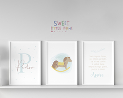 Conj Quadro Infantil Cavalinho Pedro