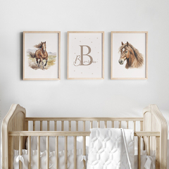 Conj Quadro Infantil Cavalo Benicio 