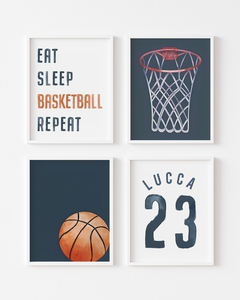 Conj Quadro Infantil Basquete Lucca