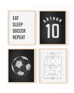 Conj Quadro Infantil Futebol Arthur