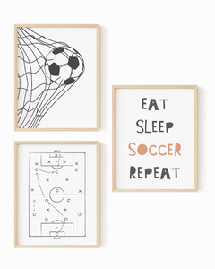 Conj Quadro Infantil Futebol