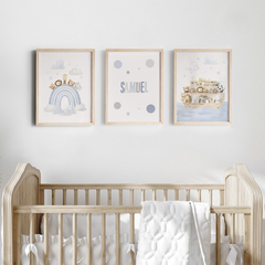 Conj Quadro Infantil Arca de Noe Samuel