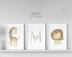 Conj. Quadro Infantil Safari Matteo
