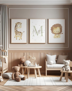 Conj. Quadro Infantil Safari Matteo